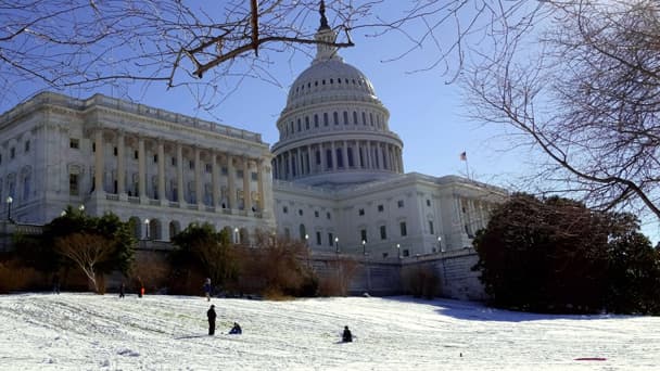 Washington est paralysé par le froid.
