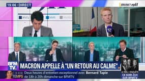 Emmanuel Macron appelle à "un retour au calme"