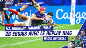 Nouvelle Zélande, Uruguay, Namibie, Italie... les 26 essais du XV de France sur RMC, radio officielle de la Coupe du monde