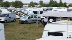 Des gens du voyage en Lorraine, en août 2015