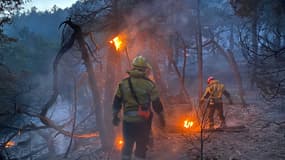 Les sapeurs-pompiers des Alpes-Maritimes sont engagés ce samedi 1er avril 2023 pour un incendie dans un massif de Saint-Auban.