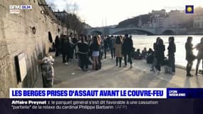 Beau temps: les berges du Rhône et de la Saône prises d'assaut avant le couvre-feu