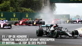 F1 / GP de Hongrie : Hamilton vainqueur devant Verstappen et Bottas… Le top 10 des pilotes