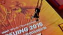 Renaud Lavillenie lors des qualifications des Mondiaux de Pékin
