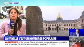 La famille de Jacques Chirac souhaite qu'un hommage populaire lui soit rendu dimanche aux Invalides