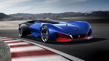 Peugeot arrive avec les images d'un concept hybride absolument dingue, à ras du sol et développant plus de 500 chevaux pour un poids plume.