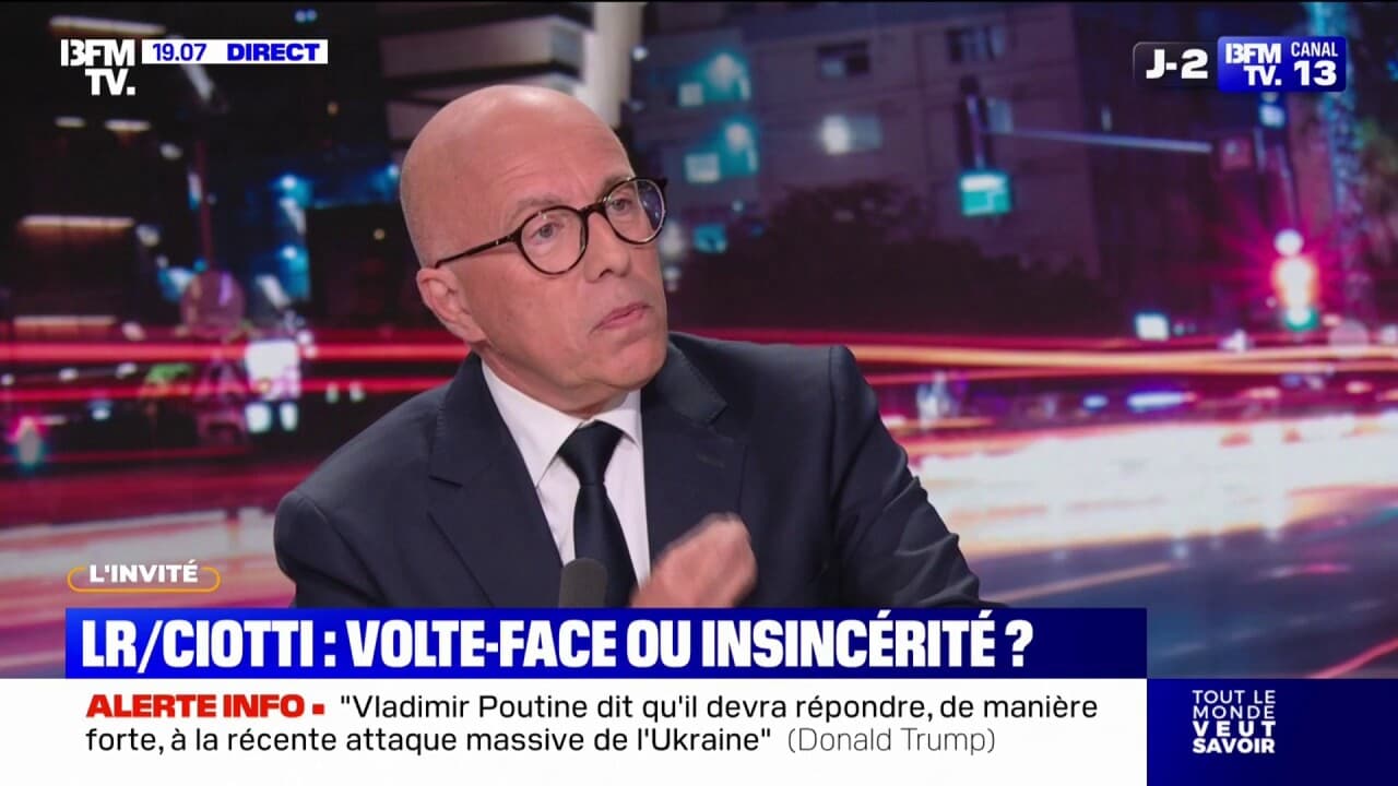 Éric ciotti, président de l'union des droites pour la république: 