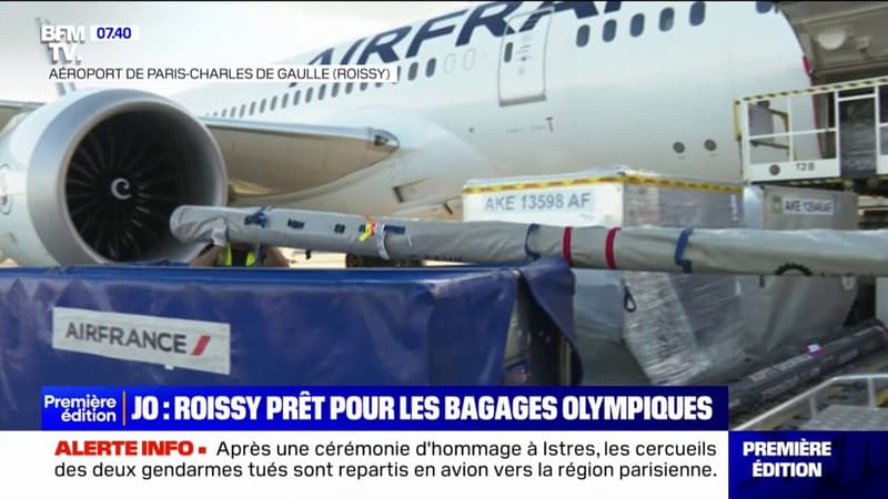 JO Paris 2024: l'aéroport de Roissy est prêt à recevoir les bagages hors-format des athlètes olympiques