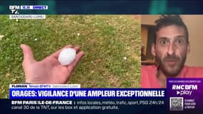 Orage de grêle dans la Loire: "C'est la première fois que je vois des grêlons comme cela", témoigne un habitant