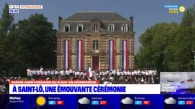 80 ans du Débarquement: une émouvante cérémonie à Saint-Lô