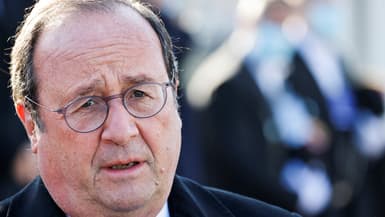 François Hollande, lors de la cérémonie de commémoration du 11-Novembre, le 11 novembre 2021 à Paris