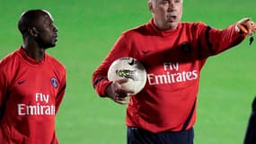 Claude Makelele et Carlo Ancelotti