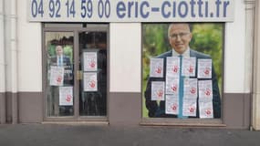 La permanence d'Eric Ciotti, ce matin à Nice.