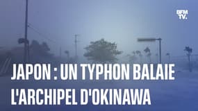  Au Japon, le typhon Khanun balaie les côtes de l'archipel d'Okinawa 