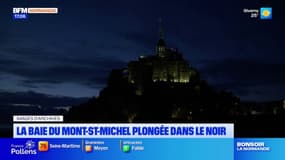 La Baie du Mont-Saint-Michel plongée dans le noir pour la pluie d'étoiles filantes
