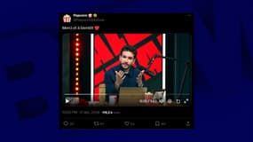 Le streameur Domingo ce mardi 17 décembre 2024.