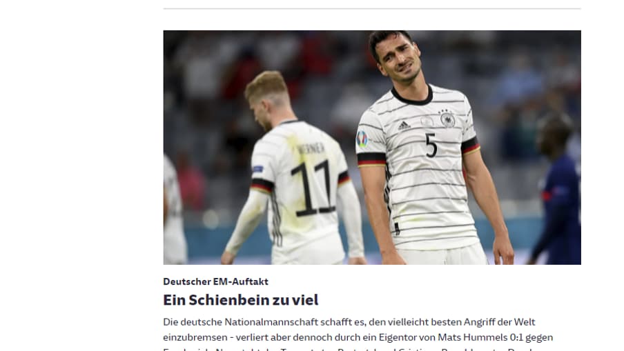 "Un tibia de trop" pour Süddeutsche Zeitung "Un tibia de trop" pour Süddeutsche Zeitung