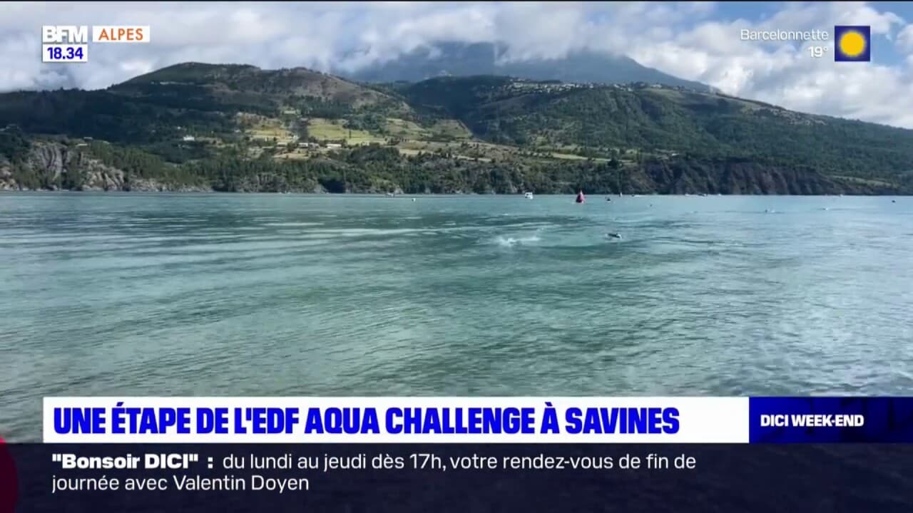 Alpes De Haute Provence Une Tape De L Edf Aqua Challenge Organis E Savines Le Lac