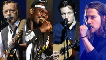 Renaud, Black M, Vianney et Julien Doré