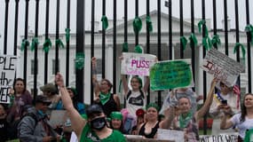 Une manifestation pour l'avortement à Washington D.C. le 9 juillet 2022