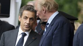 Nicolas Sarkozy et Brice Hortefeux, le 20 mai 2015.