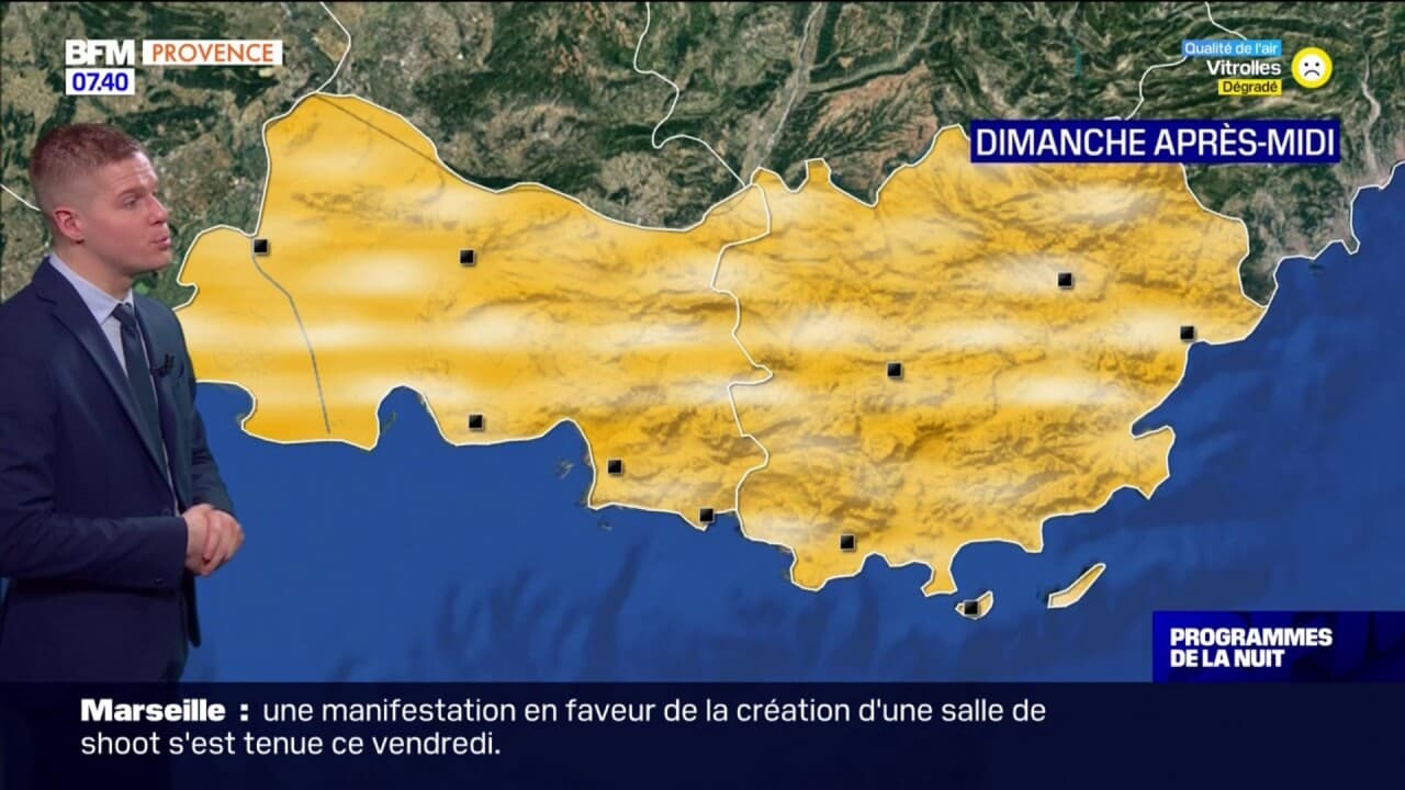 Weather Forecast: Sunny with Temperatures Up to 18°C in Toulon and 17°C in Marseille