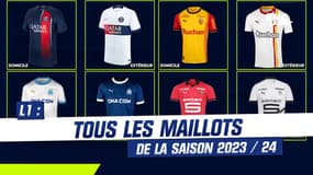 Ligue 1 : Tous les maillots domicile et extérieur de la saison 2023/24