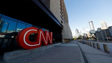Le siège de CNN à Atlanta en Géorgie. La chaîne a vu ses audiences en prime time chuter de moitié depuis le départ de l'ancien président américain.