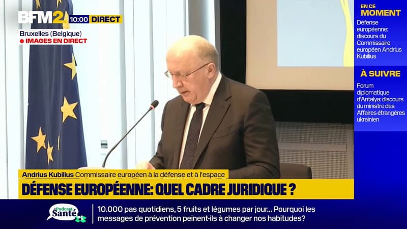 Défense en Europe: "Les USA sont en train de prendre un rôle de second plan", prévient le commissaire européen Andrius Kubilius