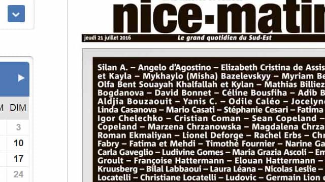 La une du quotidien Nice-Matin.