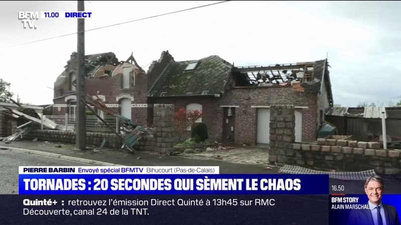 À Bihucourt, dans le Pas-de-Calais, la tornade a tout rasé en seulement 20 secondes
