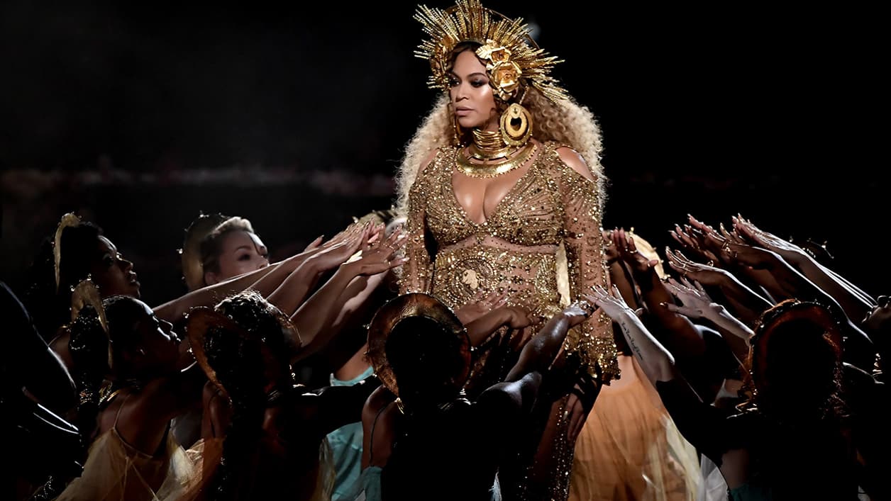 Beyonce lors des Grammy Awards 2017