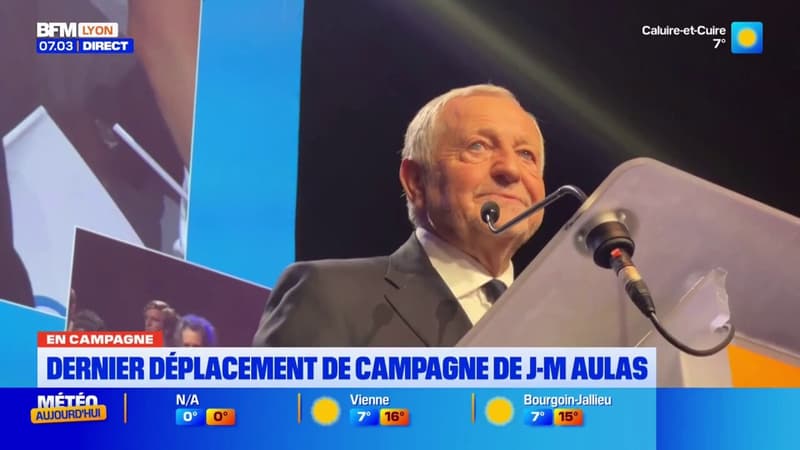 Elections : Dernier déplacement de campagne de Jean-Michel Aulas