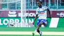 Emmanuel Emegha lors de Metz-Strasbourg, le 17 août 2025 en Ligue 1