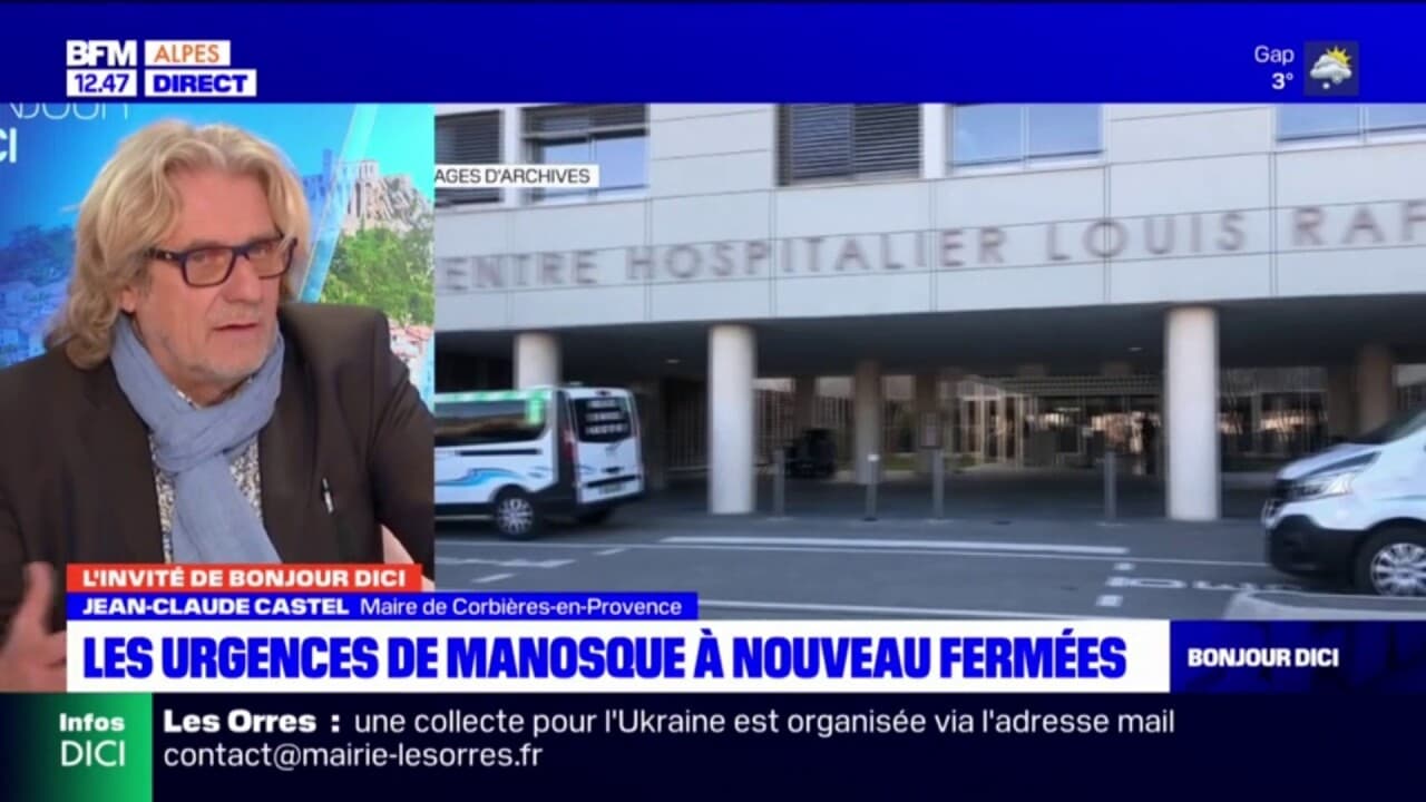 "C'est criminel": Jean-Claude Castel revient sur les urgences de Manosque fréquemment fermées "C'est criminel": Jean-Claude Castel revient sur les urgences de Manosque fréquemment fermées