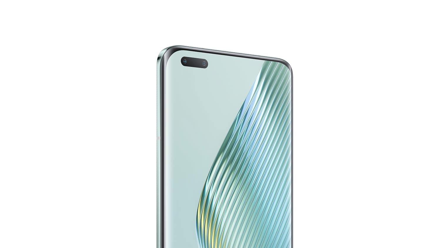 Le Honor Magic5 Pro profite d'un double poinçon en façade sur son large écran Amoled de 6,81 pouces.