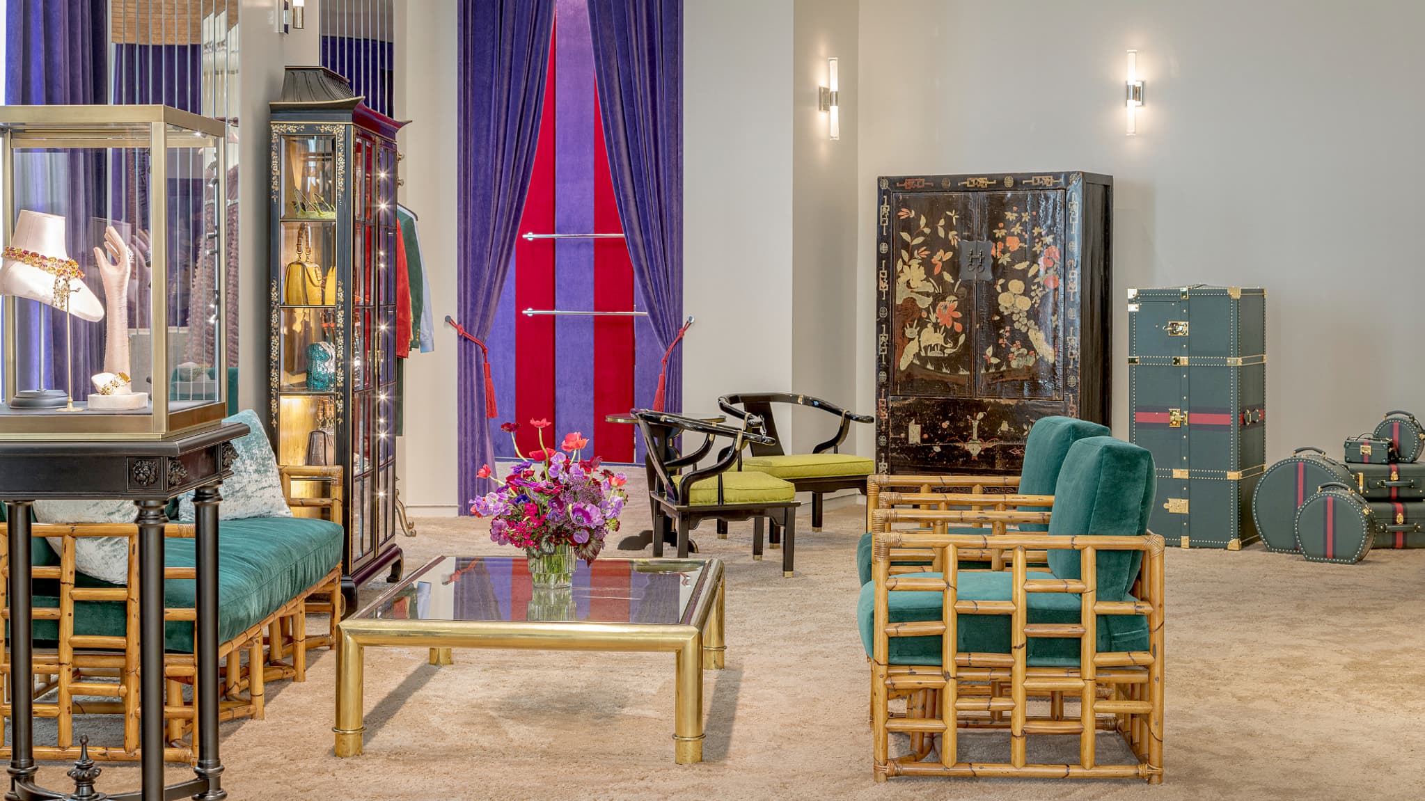 Le salon privé de Gucci à Los Angeles. Le salon privé de Gucci à Los Angeles.