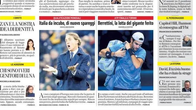 La une de la Stampa La une de la Stampa