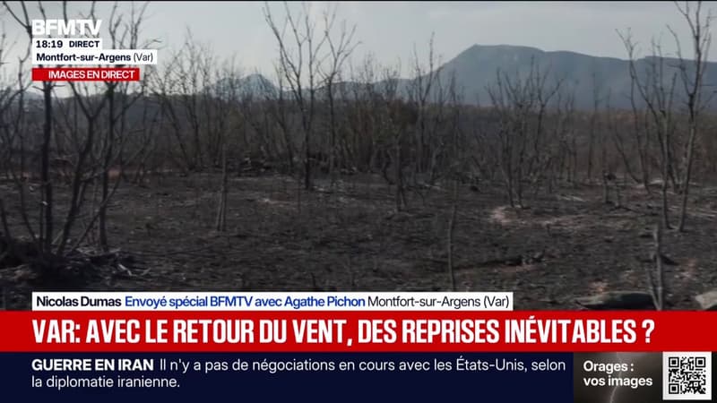 Incendie dans le Var: les images des dégâts sur place