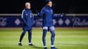 Kylian Mbappé tout sourire à l'entraînement des Bleus