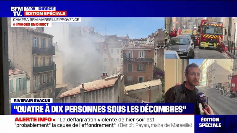 Effondrement à Marseille: un des riverains évacués témoigne