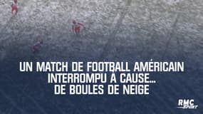 Un match de football américain interrompu à cause... de boules de neige