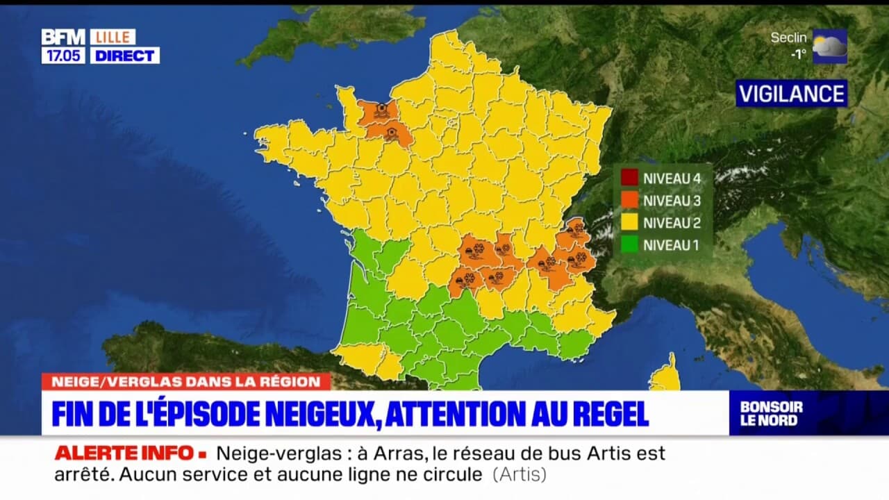 Neige Et Verglas Dans Les Hauts-de-France: Fin De La Vigilance Orange