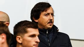 Pablo Longoria, le président de l'OM, pendant le match contre Saint-Etienne en décembre 2024.
