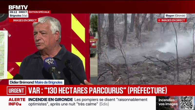 Incendie de Pontevès (Var): "Ça me paraît difficile qu'on n'imagine pas qu'il y ait la main de l'homme" , déclare le maire de Brignoles
