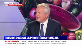 Bruno Le Maire: "Ce que ressentent les Français aujourd'hui sur le pouvoir d'achat est le résultat direct d'un choix national de travailler moins depuis plusieurs décennies"