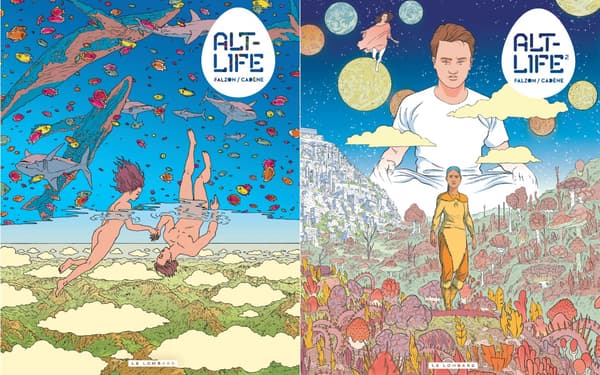 Les deux tomes de la BD de SF "Alt-Life" Les deux tomes de la BD de SF "Alt-Life"