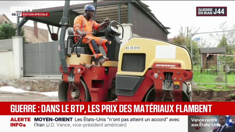 Guerre au Moyen-Orient: les prix des matériaux flambent dans le secteur de bâtiment