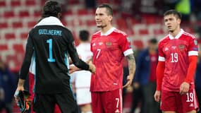 Des joueurs de l'équipe nationale russe en septembre 2021