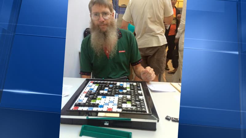 Nigel Richards lors du championnat du monde de Scrabble francophone, à Bruxelles.